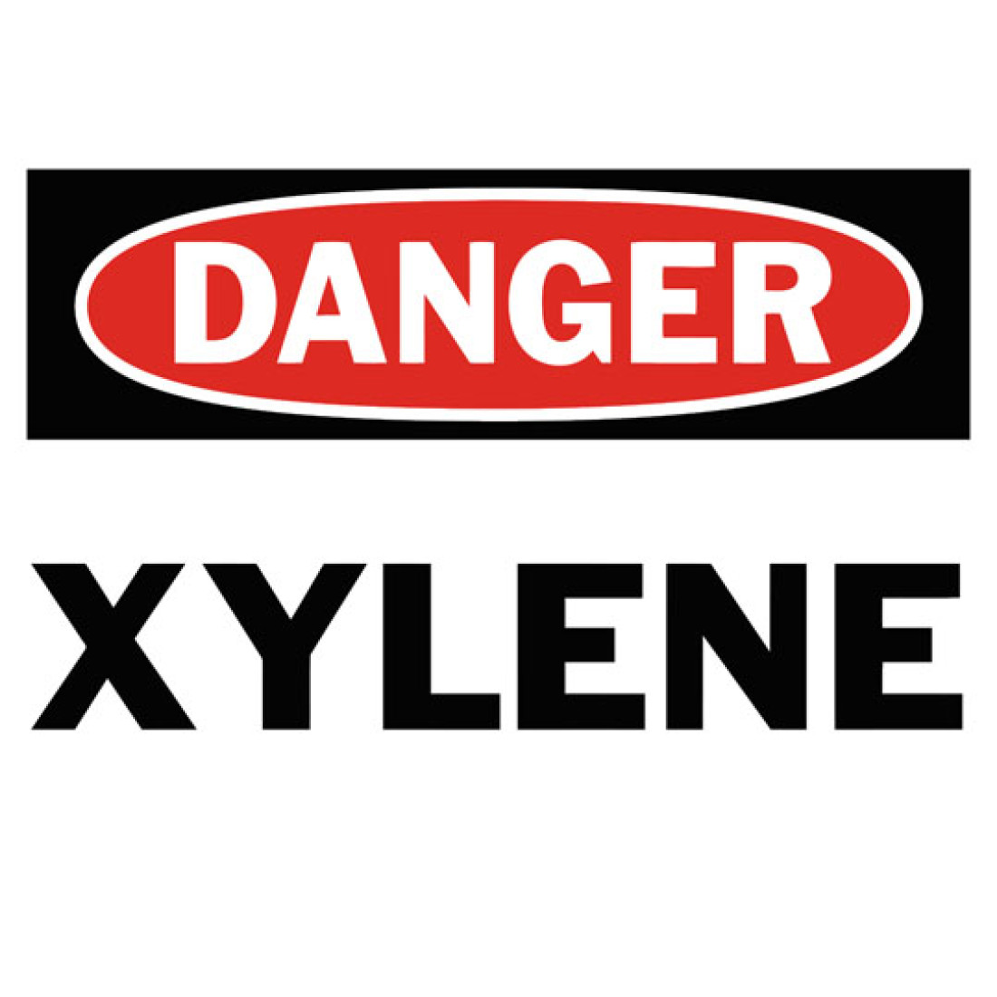 Danger Xylene Safety Sign