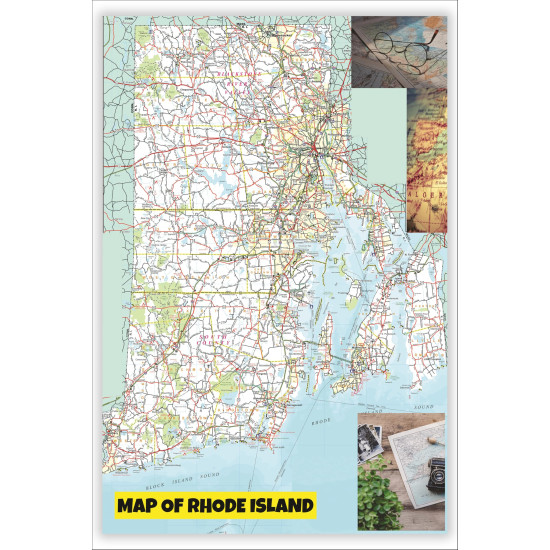 Map of Rhode Island Large Detailed Roads and Highways, Map of Rhode ...