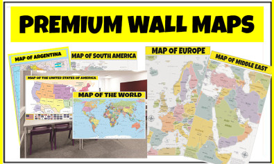 Premium wall maps