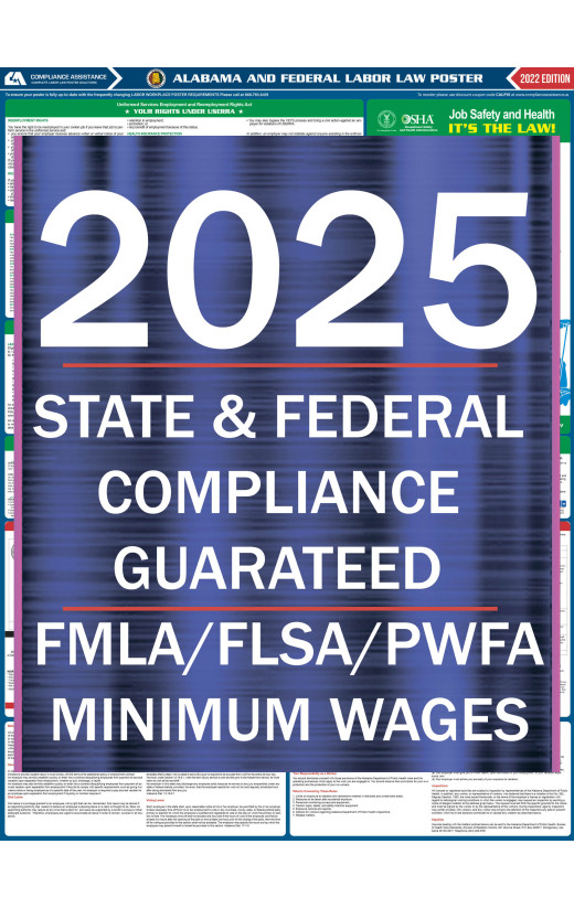 2025 Alabama State and Federal All-In-One Labor Law Poster