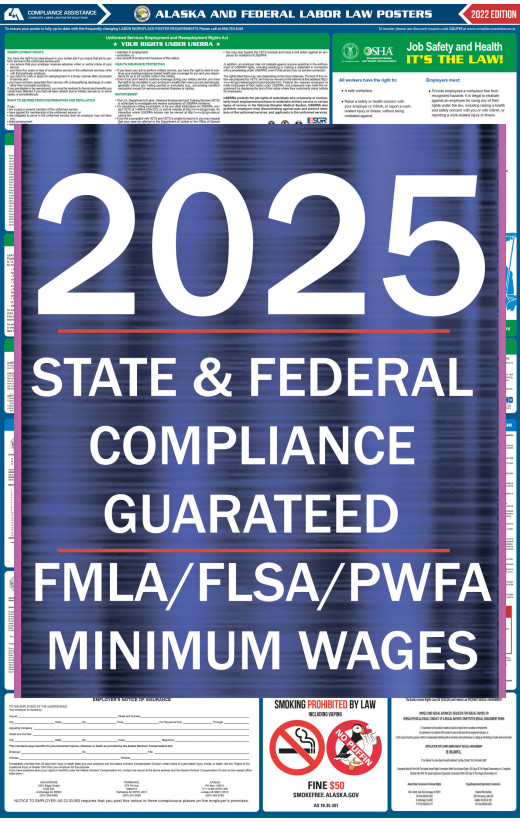 2025 Alaska State and Federal All-In-One Labor Law Poster 