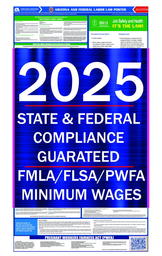 2025 Arizona State and Federal All-In-One Labor Law Poster 