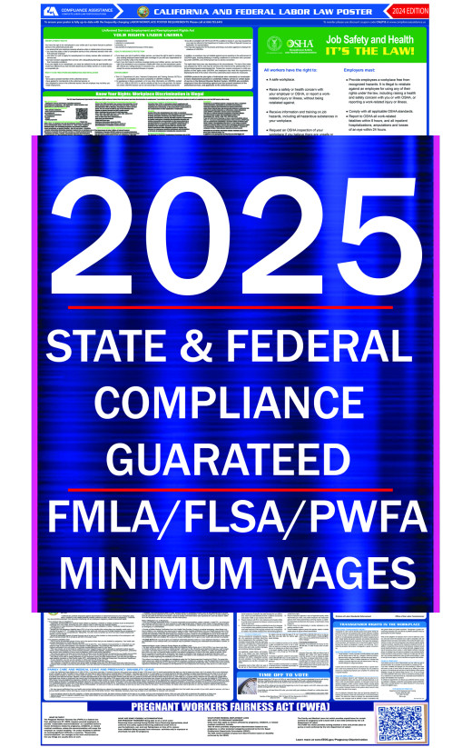 2025 California State and Federal All-In-One Labor Law Poster