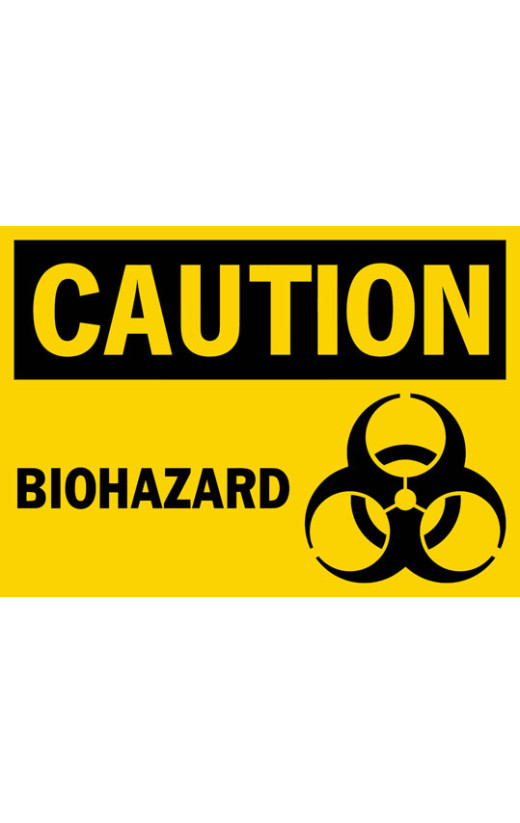 Caution Biohazard Safety Sign