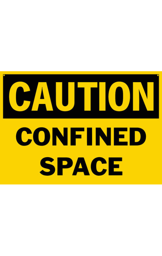 Caution Confined Space Safety Sign