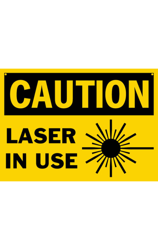 Caution Laser In Use Safety Sign