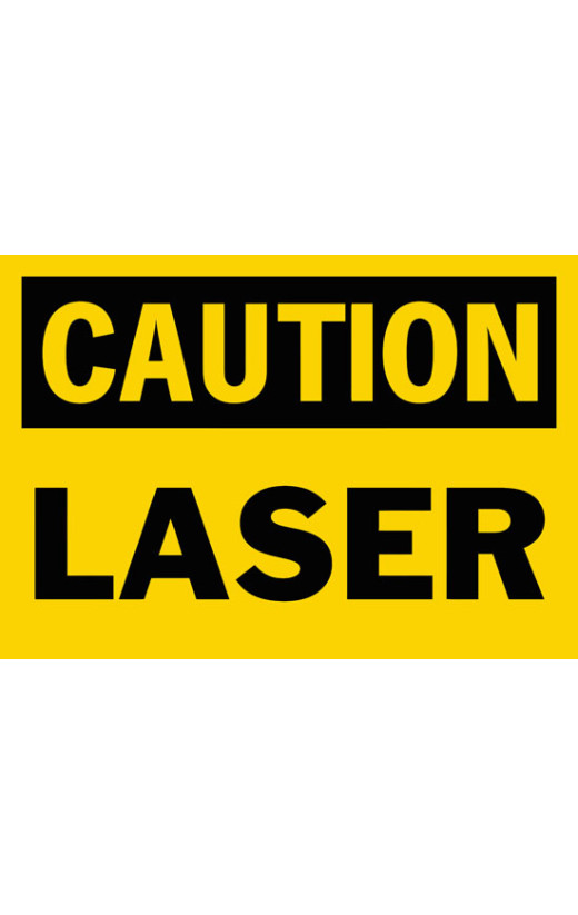 Caution Laser Safety Sign