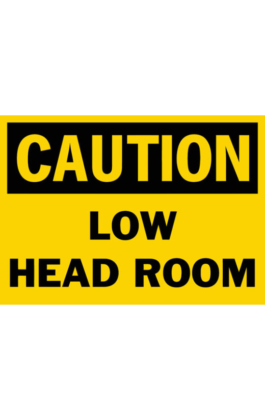 Caution Low Head Room Safety Sign