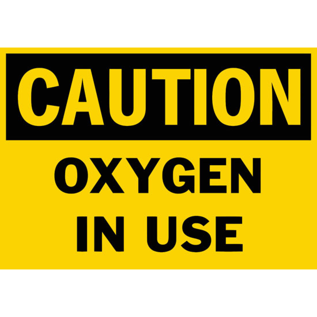 Oxygen In Use Sign Printable Free