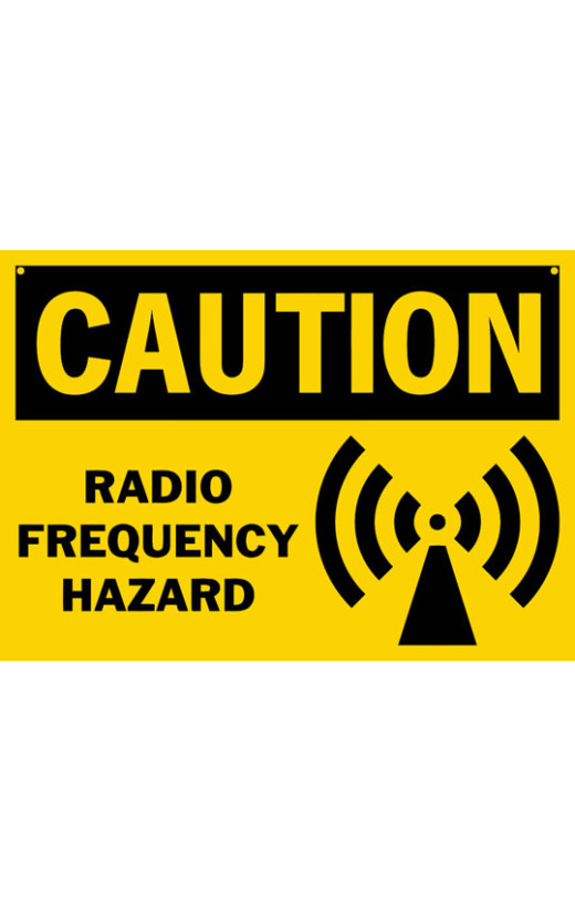 Caution Radio Frequency Hazard Safety Sign