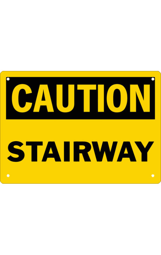 Caution Stairway Safety Sign