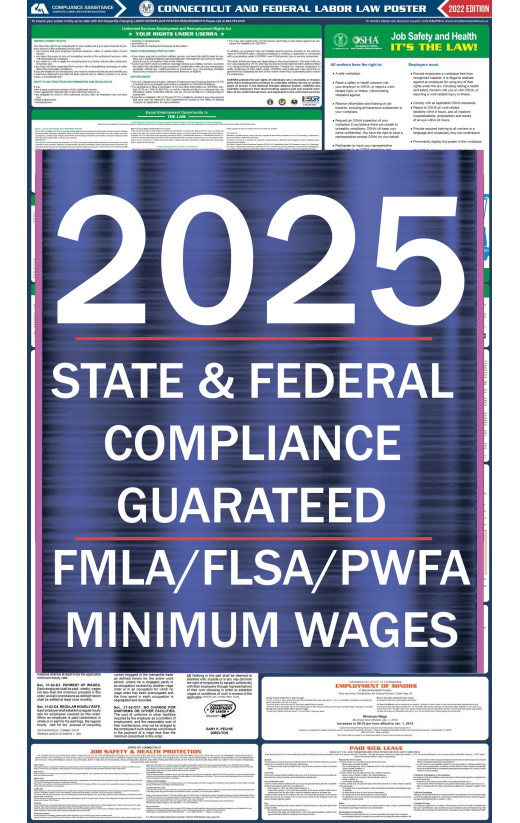 2025 Connecticut State and Federal All-In-One Labor Law Poster