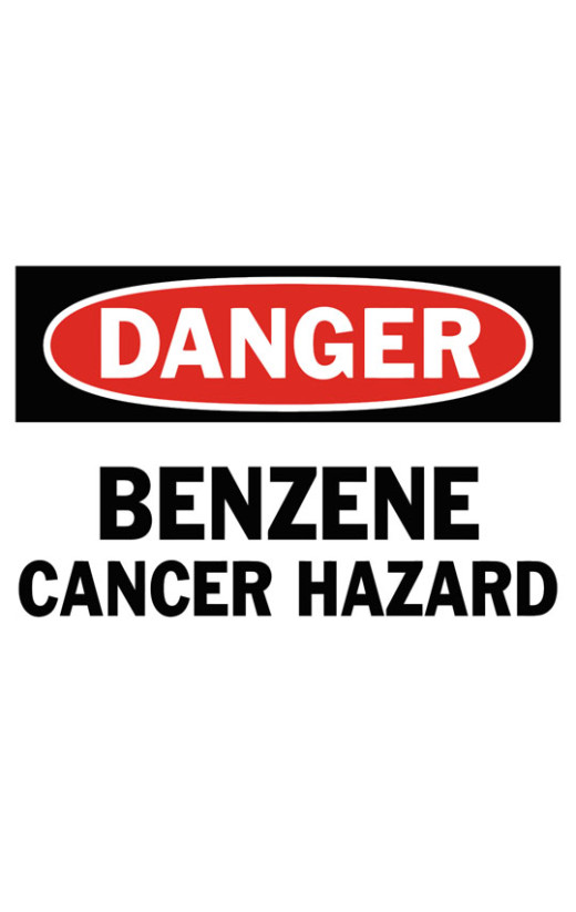 Danger Benzene Cancer Hazard Safety Sign