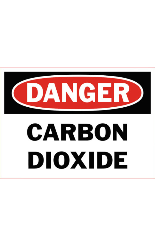 Danger Carbon Dioxide Safety Sign