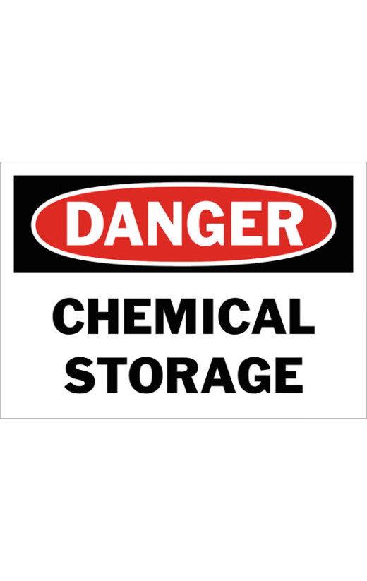 Danger Chemical Storage Safety Sign