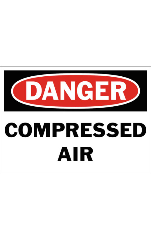 Danger Compressed Air Safety Sign