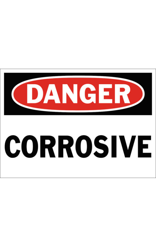 Danger Corrosive Safety Sign