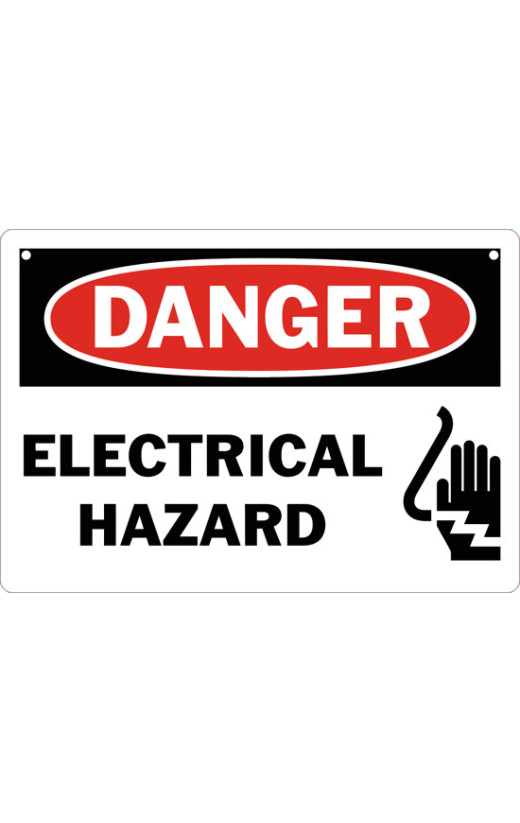 Danger Electrical Hazard Safety Sign