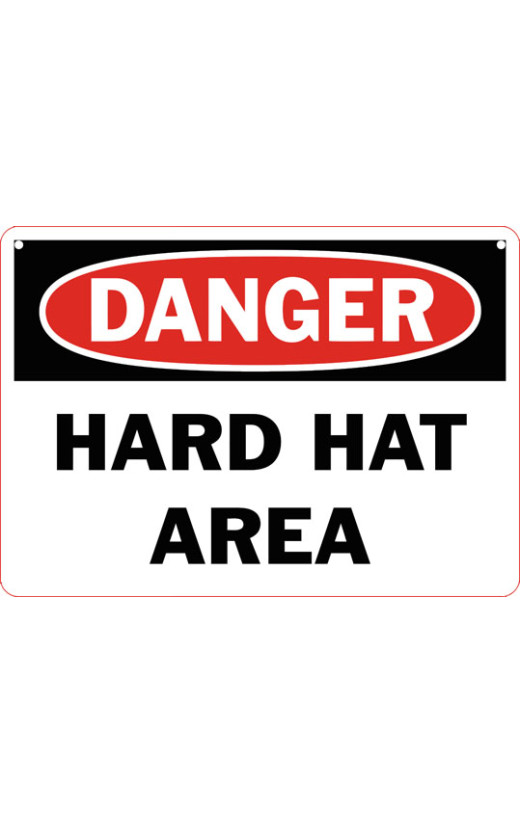 Danger Hard Hat Area Safety Sign