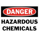 Danger Hazardous Chemicals Safety Sign