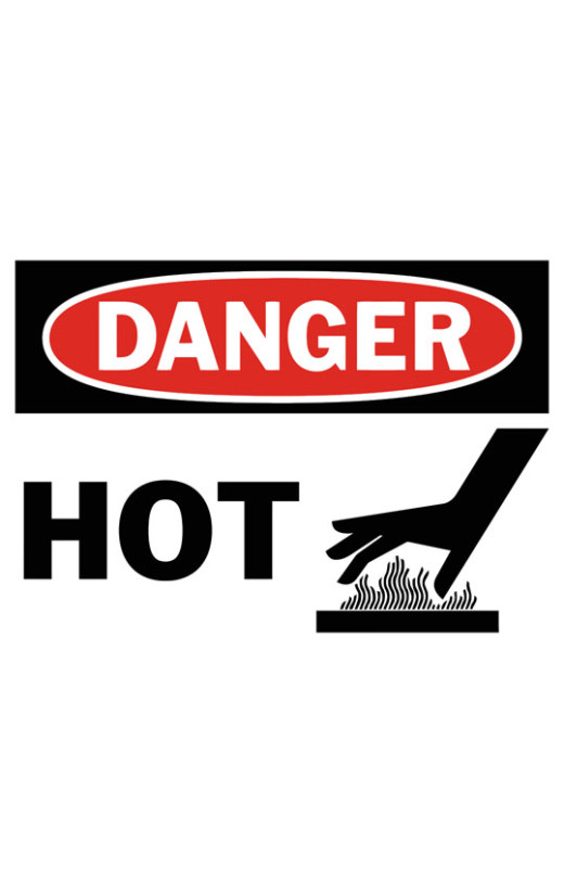 Danger Hot Safety Sign