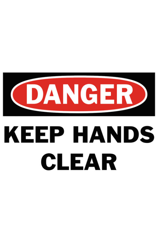 Danger Keep Hands Clear20 Safety Sign