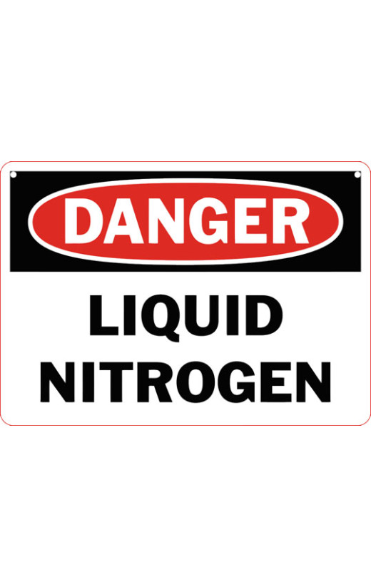 Danger Liquid Nitrogen Safety Sign