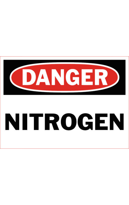 Danger Nitrogen Safety Sign