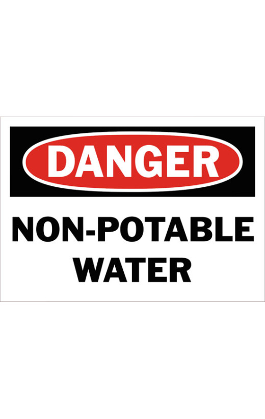 Danger Non-Potable Water Safety Sign