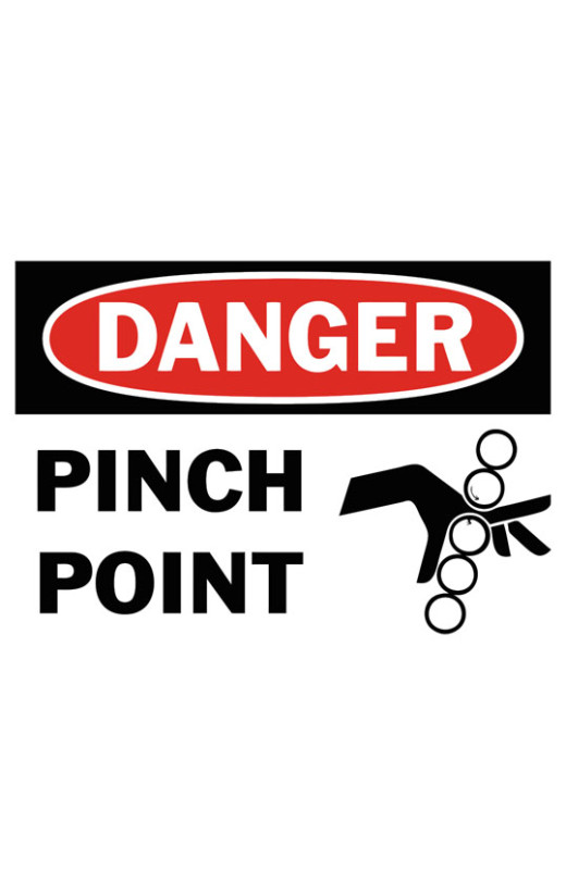 Danger Pinch Point21 Safety Sign