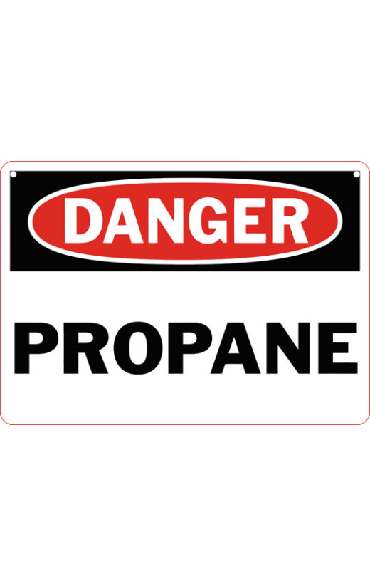 Danger Propane Safety Sign