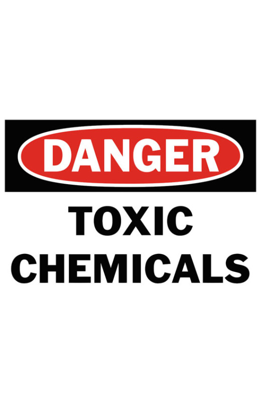 Danger Toxic Chemicals Safety Sign