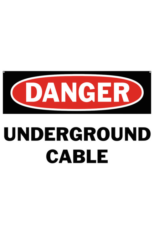 Danger Underground Cable Safety Sign