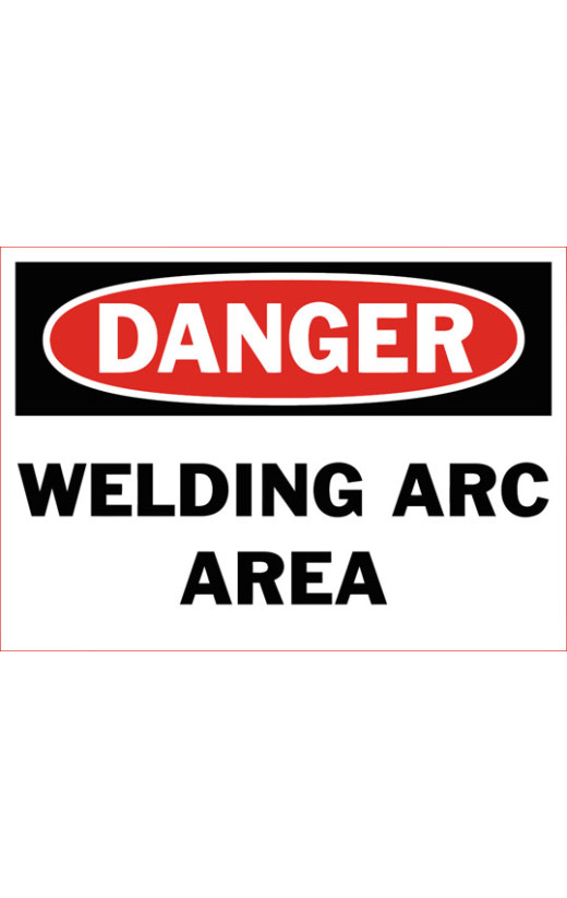 Danger Welding Arc Area Safety Sign