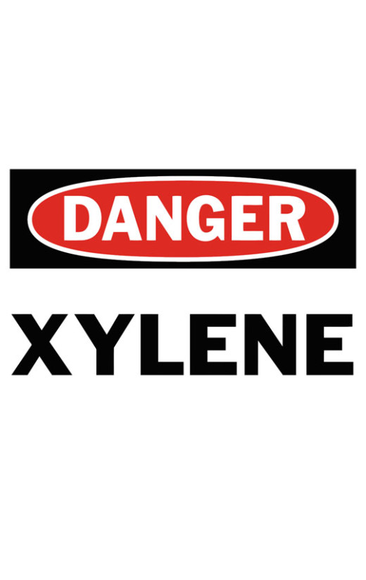 Danger Xylene Safety Sign