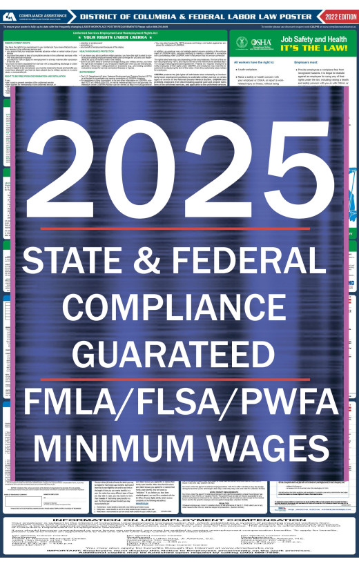 2025 District of Columbia State and Federal All-In-One Labor Law Poster