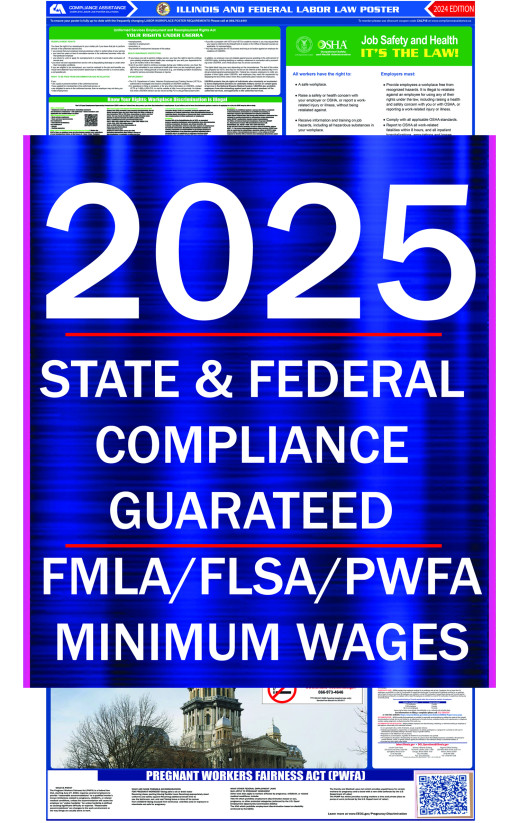 2025 Illinois State and Federal All-In-One Labor Law Poster