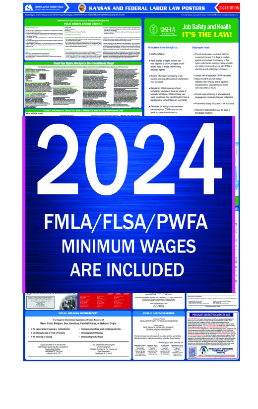 2024 Kansas State and Federal All-In-One Labor Law Poster 