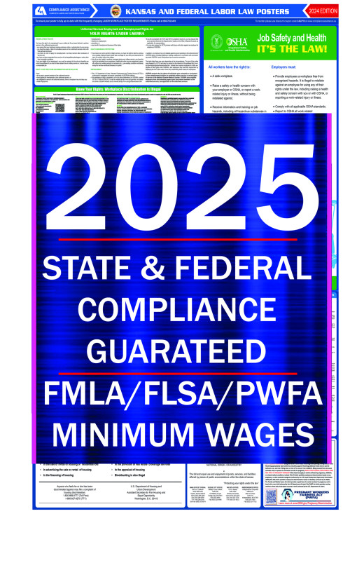 2025 Kansas State and Federal All-In-One Labor Law Poster 