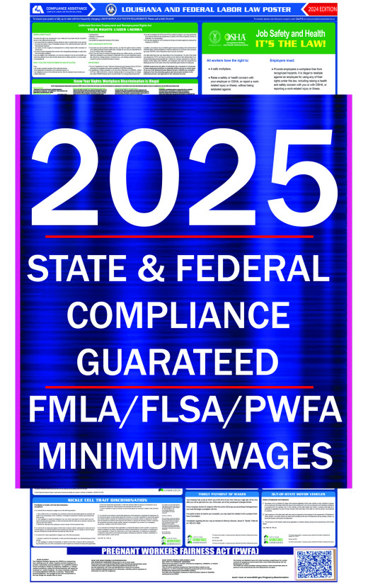 2025 Louisiana State and Federal All-In-One Labor Law Poster