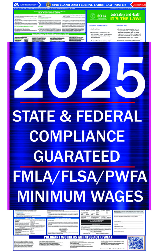 2025 Maryland State and Federal All-In-One Labor Law Poster