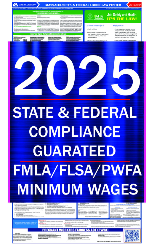 2025 Massachusetts State and Federal All-In-One Labor Law Poster