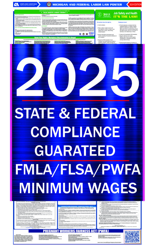 2025 Michigan State and Federal All-In-One Labor Law Poster