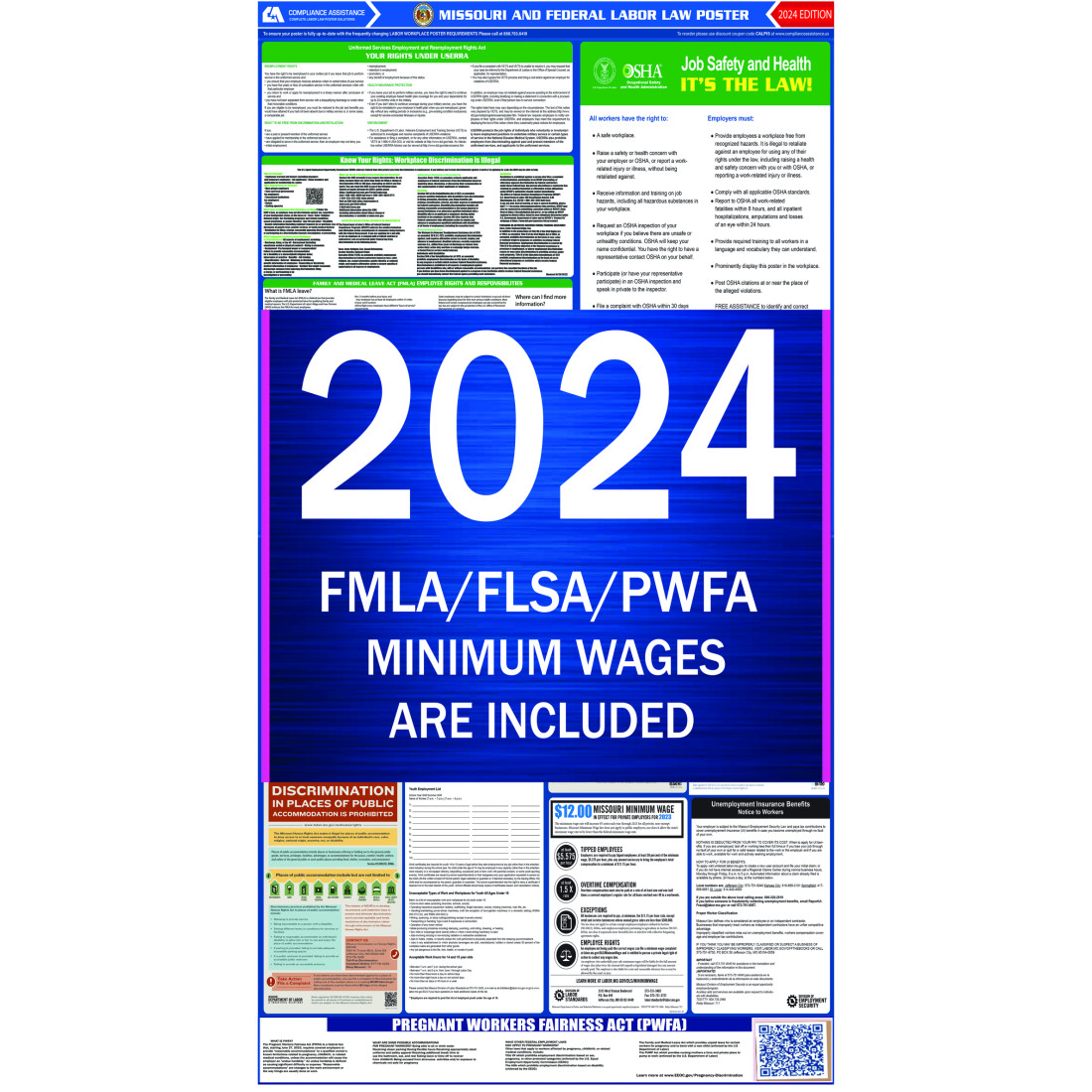 Missouri Labor Law Poster 2023 AllInOne State and Federal