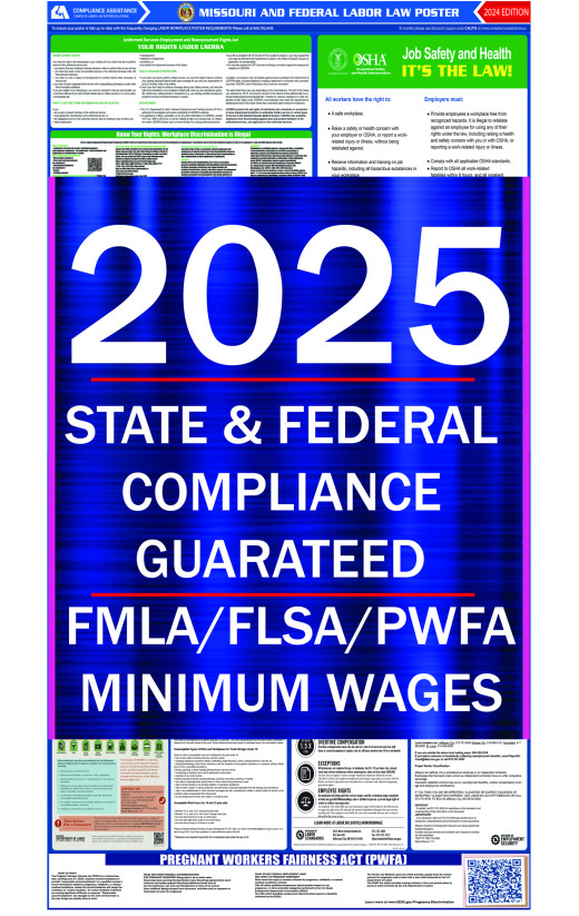 2025 Missouri State and Federal All-In-One Labor Law Poster 