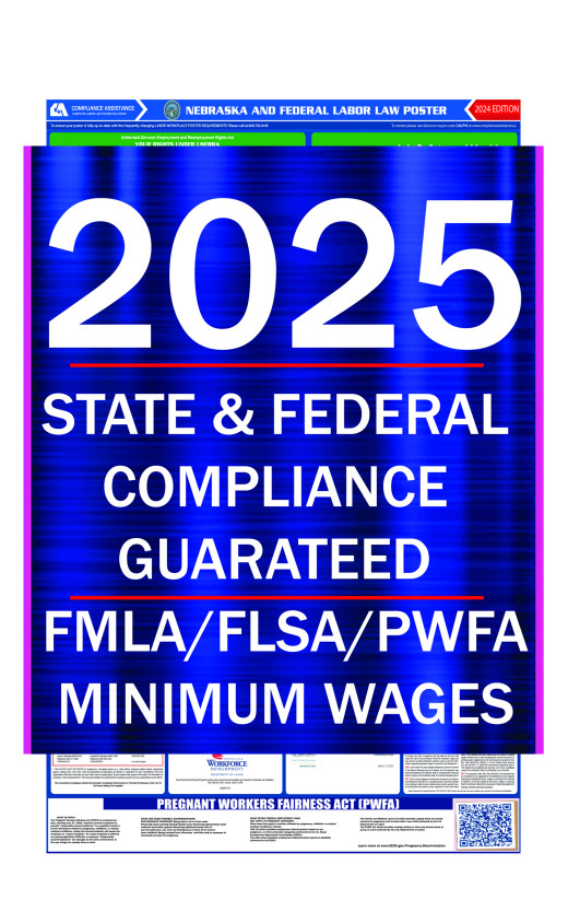 2025 Nebraska State and Federal All-In-One Labor Law Poster 