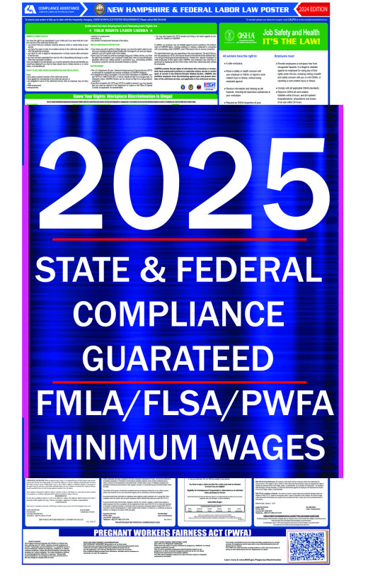 2025 New Hampshire State and Federal All-In-One Labor Law Poster