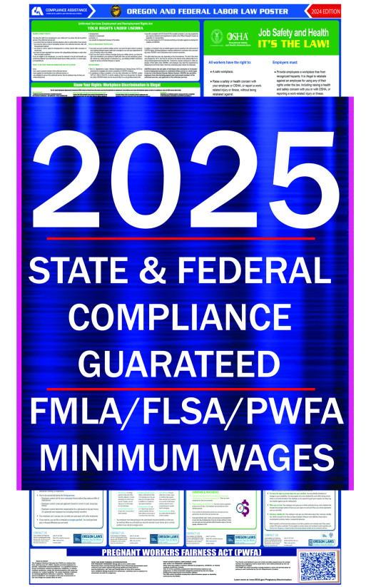 2025 Oregon State and Federal All-In-One Labor Law Poster 