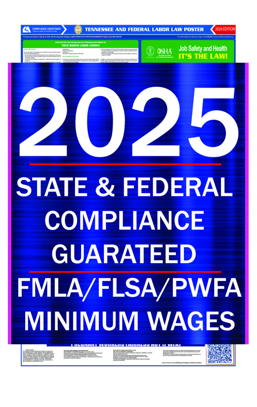 2025 Tennessee State and Federal All-In-One Labor Law Poster 