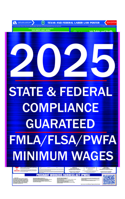 2025 Texas State and Federal All-In-One Labor Law Poster